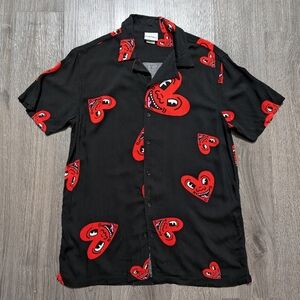 PacSun x Keith Haring Hearts Camp Shirt